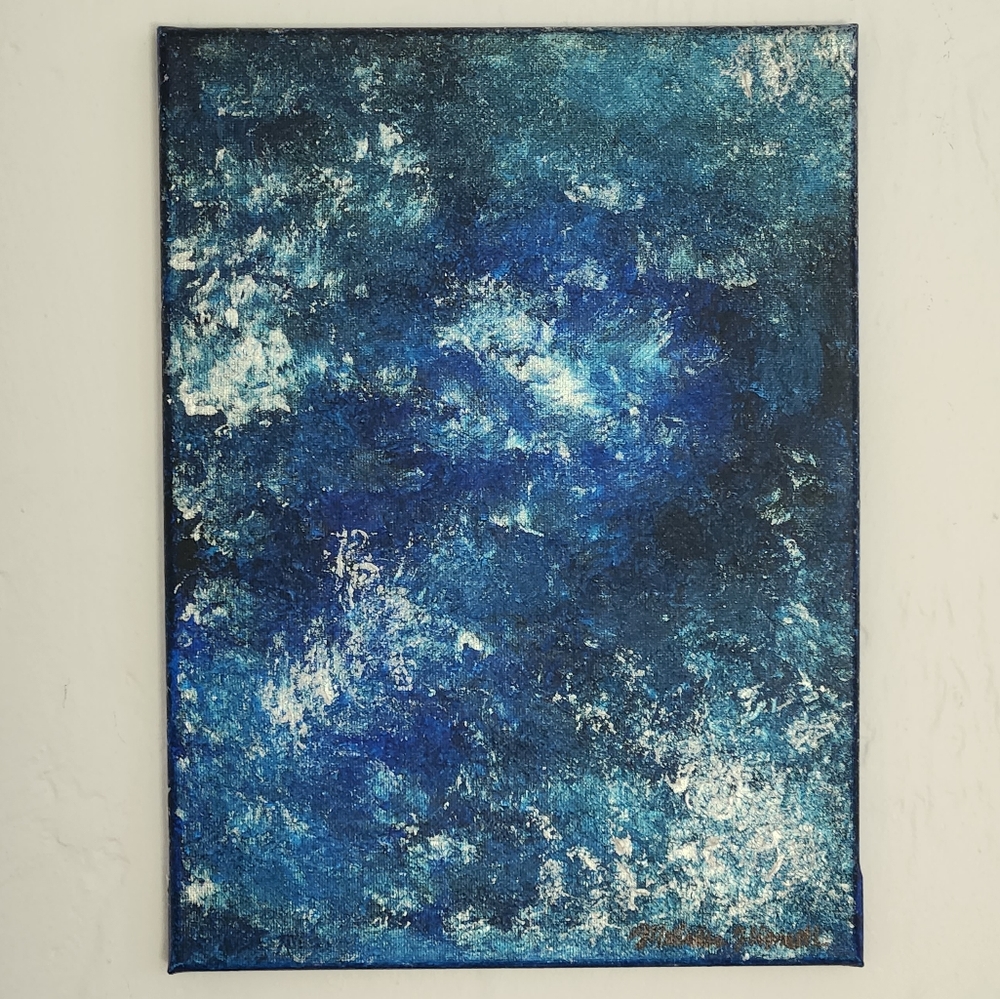 "Shifting Perspective" original art hand painted acrylic abstract painting decor